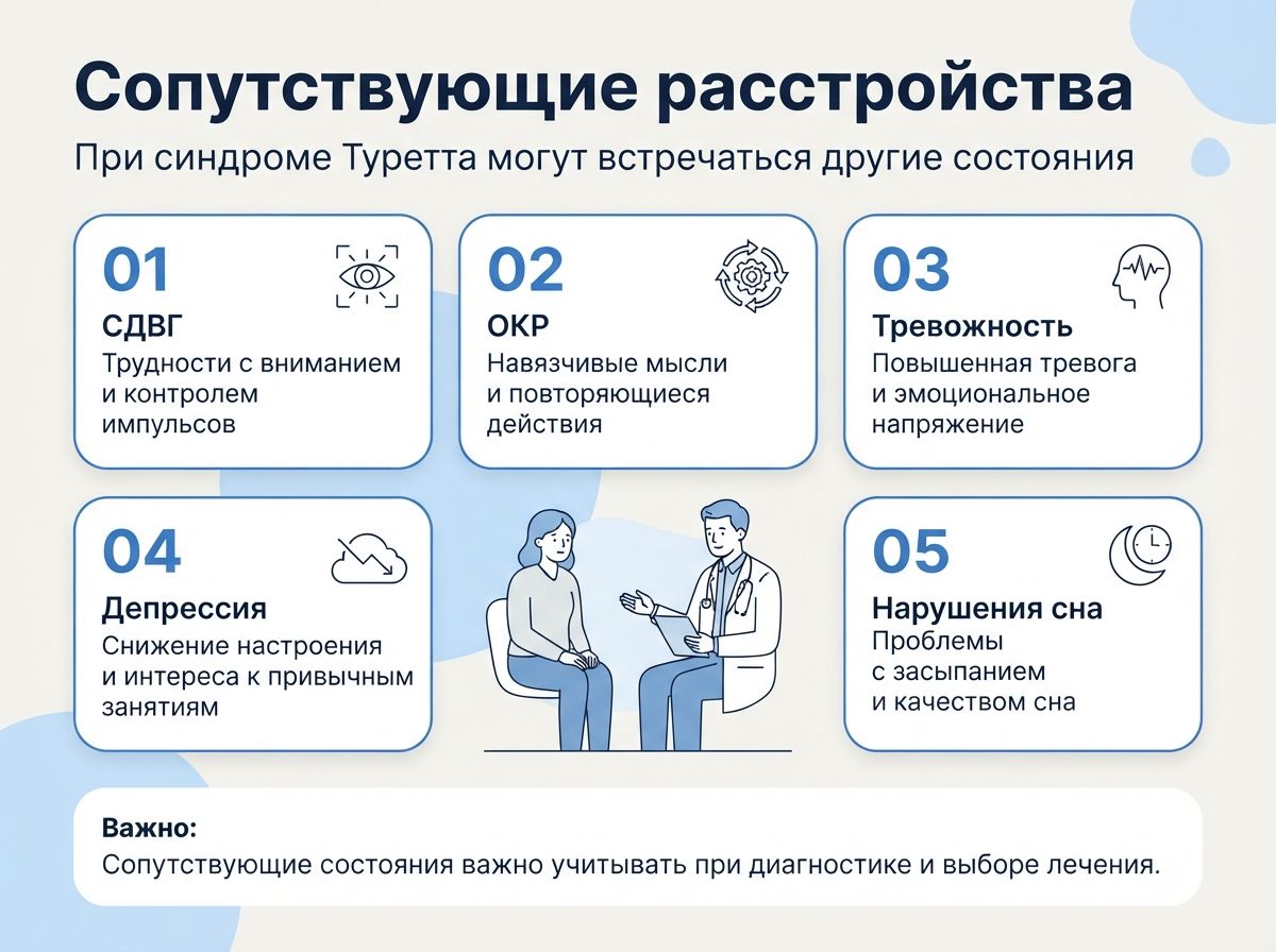 Лечение синдрома Туретта в Долинске инфографика